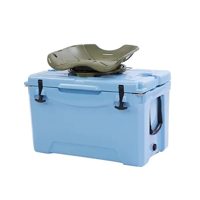 جعبه خنک کننده روتومولد پلاستیکی 50 QT عایق دیواری PU شکل LLDPE