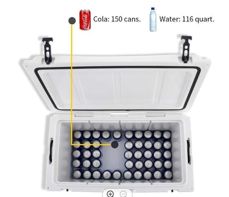 Rotomolded Fishing Cooler Box 110L مهر و موم خوب آب بندی خوب
