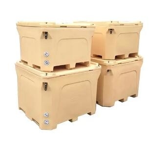 300 لیتری Rotomolding Cooler Box Live Fish Storage Container با عایق PU