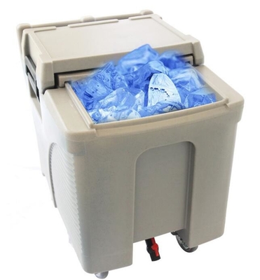 جعبه یخی تجاری روی چرخ، درجه غذایی LLDPE 125L