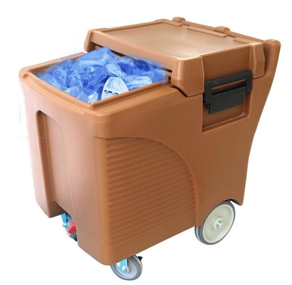 جعبه یخی تجاری روی چرخ، درجه غذایی LLDPE 125L