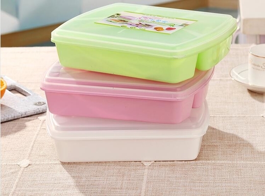 جعبه ناهار 1280 میلی لیتری قابل استفاده مجدد Bento 4 محفظه