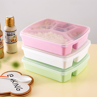 جعبه ناهار 1280 میلی لیتری قابل استفاده مجدد Bento 4 محفظه