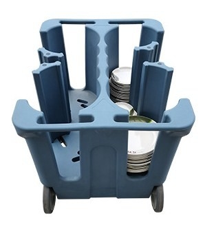 چرخ دستی ظروف غذاخوری قابل تنظیم ظرف غذای Caddy